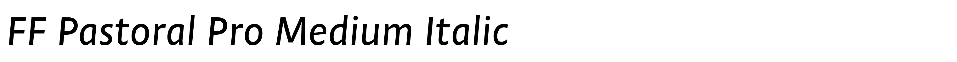 FF Pastoral Pro Medium Italic